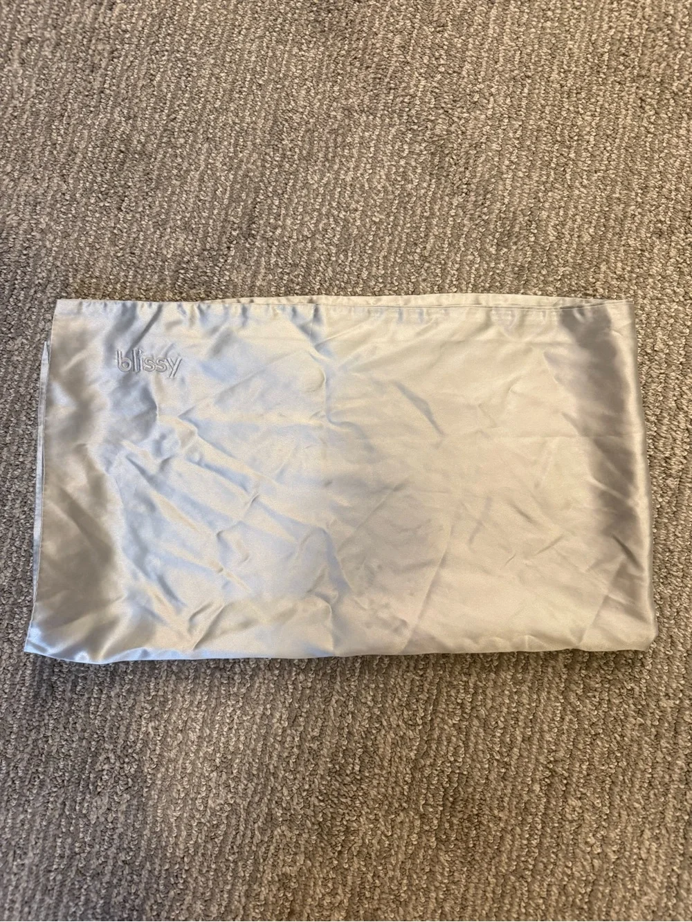 Blissy 100% Mulberry Silk King Pillowcase 22 Momme Silver Gray OEKO-TEX Luxury